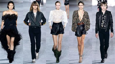 Saint Laurent Spring 2018 collection brought the spirit of Yves 